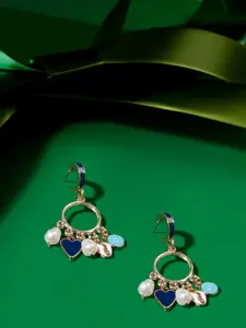 AMI Gold-Plated Contemporary Hoop Earrings