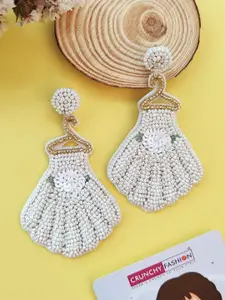 Crunchy Fashion Beaded Floral Drop Earrings