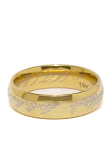 Yellow Chimes Men Gold-toned Stainless Steel Ring