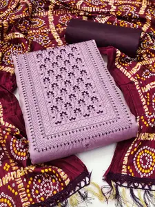 KALINI Floral Embroidered Unstitched Dress Material