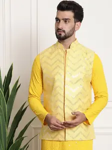 SOJANYA Embellished Silk Nehru Jackets