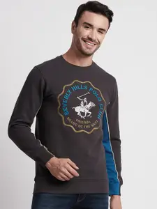 Beverly Hills Polo Club Typography Printed Long Sleeves Pure Cotton Pullover