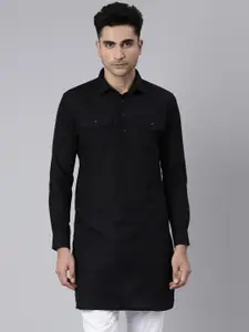 Kryptic Shirt Collar Pure Cotton Paithani Kurta