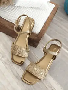 Anouk Embroidered Ethnic Open Toe Flats