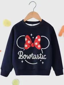 KUCHIPOO Girls Minnie Mouse Printed Pullover