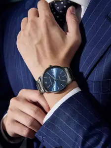 GIORDANO Men Stainless Steel Bracelet Style Straps Analogue Watch GZ-50101-33