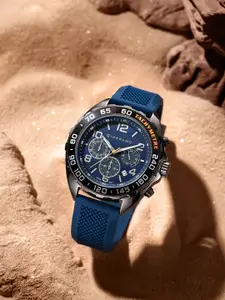 GIORDANO Men Embellished Dial & Textured Straps Analogue Watch GZ-50090-01