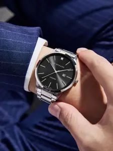 GIORDANO Men Dial & Stainless Steel Bracelet Style Straps Analogue Watch GZ-50101-11