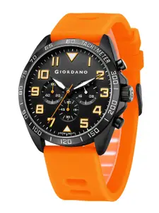 GIORDANO Men textured Dial & Cut Work Straps Analogue Watch GZ-50092-01