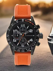 GIORDANO Men Textured Straps Water Resistant Analogue Watch GZ-50097-03