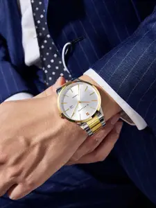 GIORDANO Men Stainless Steel Bracelet Style Straps Analogue Watch GZ-50101-44