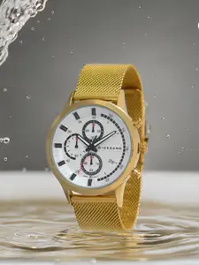 GIORDANO Men Water Resistant Reset Time Bracelet Style Straps Analogue Watch GZ-50095-22