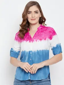 BAESD Classic Tie and Dye Printed Regular Fit Casual Shirt