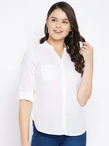 BAESD Classic Mandarin Collar Regular Fit Casual Shirt