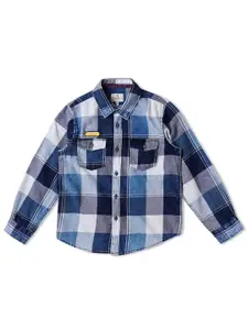 Pepe Jeans Boys Standard Buffalo Checked Pure Cotton Casual Shirt