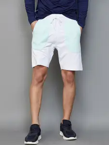 Kappa Men Colourblocked Mid-Rise Cotton Shorts