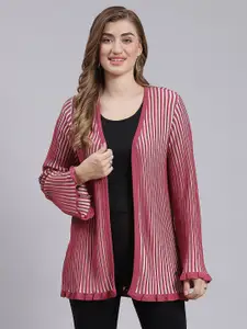 Monte Carlo Striped Front-Open Sweater