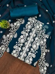 APNISHA Ethnic Motifs Embroidered Unstitched Dress Material