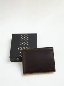 CODE by Lifestyle Men Leather Two Fold Wallet