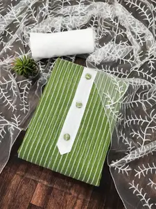 APNISHA Striped Printed Unstitched Dress Material