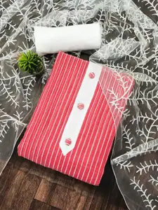 APNISHA Striped Jacquard Unstitched Dress Material