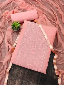 APNISHA Ethnic Motifs Embroidered Unstitched Dress Material