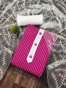 APNISHA Striped Unstitched Dress Material