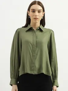 United Colors of Benetton Spread Collar Opaque Casual Shirt