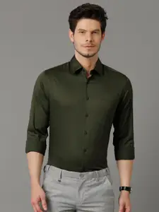 Aldeno Spread Collar Indian Slim Slim Fit Satin Formal Shirt