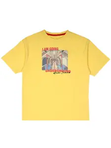 Pepe Jeans Boys Graphic Printed Pure Cotton Oversized T-shirt