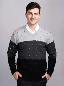 GODFREY Colourblocked Ribbed Pullover