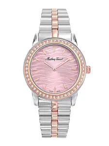 Mathey-Tissot Swiss Made Pink Dial Quartz Watch for Women's -D10860BQPK