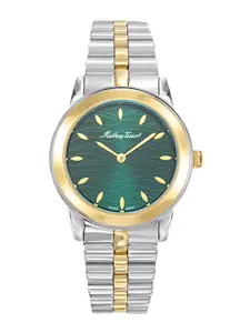 Mathey-Tissot Women Swiss Made Green Dial Quartz Watch -D10860BYV