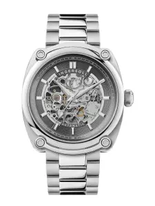Ingersoll Men Skeleton Dial & Stainless Steel Analogue Automatic Watch I13304