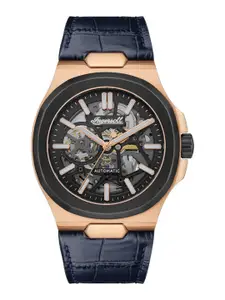Ingersoll Men Skeleton Dial & Leather Straps Analogue Automatic Watch I12506
