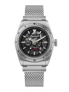 Ingersoll Men Skeleton Dial & Stainless Steel Analogue Automatic Watch I13903