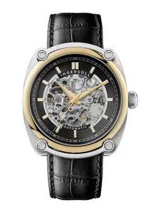 Ingersoll Men Skeleton Dial & Leather Straps Analogue Automatic Watch I13301