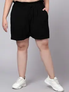 Indietoga Women Plus Size Stretchable Cotton Shorts