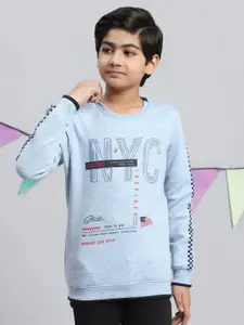 Monte Carlo Boys Typography Printed Pullover Sweatshirt