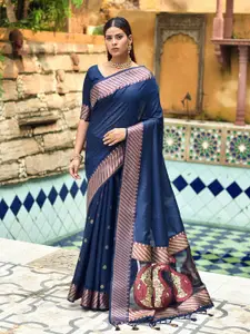 VISHNU WEAVES Woven Design Zari Pochampally Saree