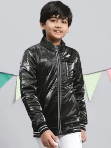 Monte Carlo Boys Lightweight Puffer Jacket With Zip Detail