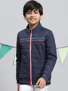 Monte Carlo Boys Striped Lightweight Padded Jacket With Zip Detail