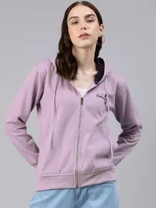 ADBUCKS Embroidered Hooded Longline Sweatshirt