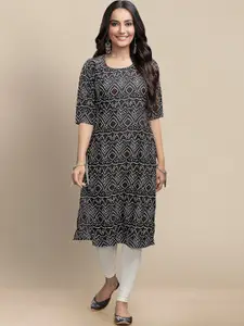 7Threads Ethnic Motifs Printed Kurta