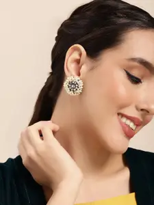 Sangria Alloy Contemporary Studs Earrings