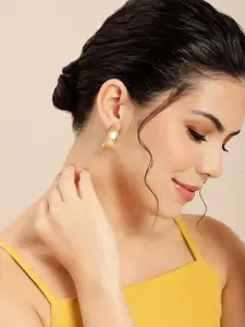 Sangria Gold-Plated Circular Hoop Earrings