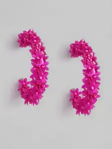 Sangria Contemporary Half Hoop Earrings