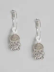 Sangria Alloy Teardrop Shaped Jhumkas Earrings