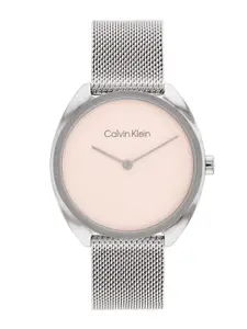 Calvin Klein Women Dial & Stainless Steel Bracelet Style Straps Analogue Watch 25200269