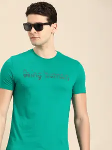Being Human Brand Logo Printed Pure Cotton T-shirt